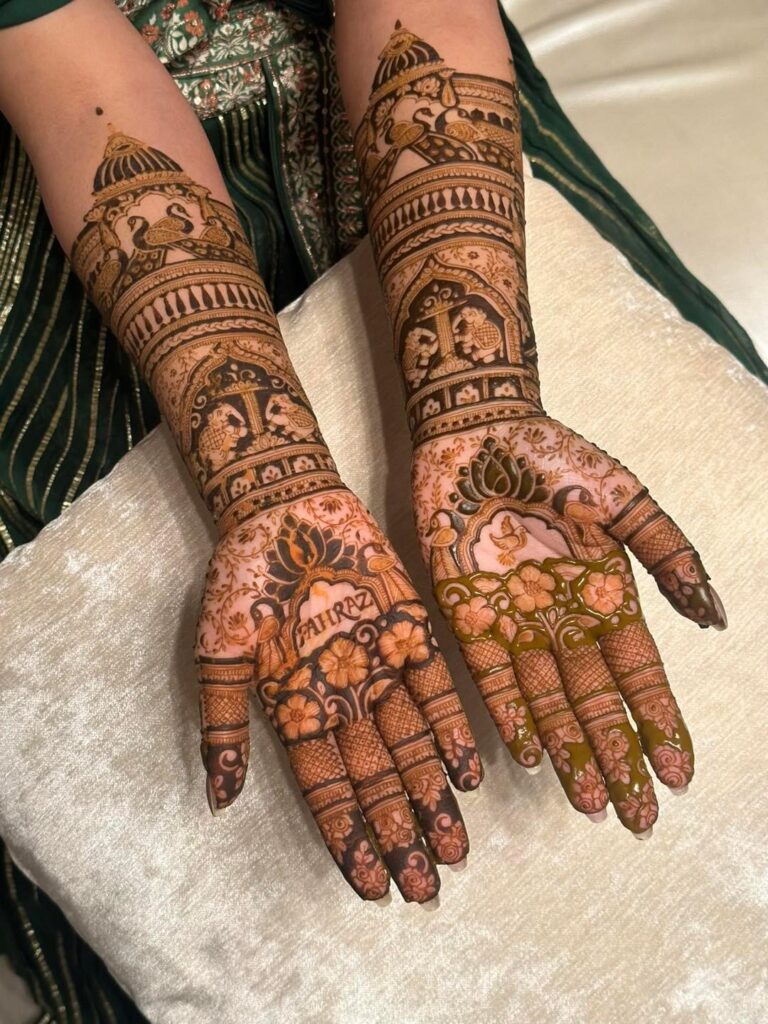 Bride's Henna done by  Shahariar's Mehendi. Image Courtesy: Shahahriar, Shahariar's Mehendi